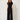 Black Front-Pleat Wide-Leg Pants - model front view