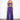 SR444 purple tropical print crop top and palazzo pants set, front view on model