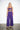 SR444 purple tropical print crop top and palazzo pants set, front view on model