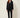 Scallop Jacquard Coat Black - model front