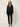 Scallop Jacquard Coat Black - model front