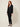 Scallop Jacquard Coat Black - model side