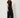 Black Front-Pleat Wide-Leg Pants - model side view