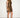 Panta Brown Leopard Print Dress — three-quarter view on model showing the shift silhouette