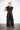 Black-GL Vest and Pants Set — three-quarter view on model showing both pieces together