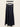 Navy Chain-Belt Wide-Leg Pants - front view