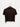 Brown Stand-Collar Short-Sleeve Blouse - real photo front