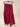 delsha magenta - Red Tie-Belt Maxi Skirt, back view
