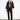013445 Elsa Black Moth Coat — front