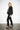 013447 Elsa Blossom Black Coat — three-quarter